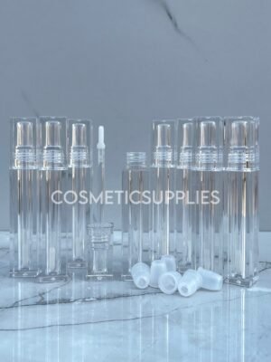 transparent lip gloss tube