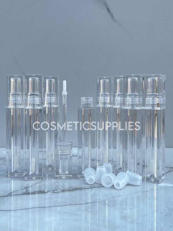 transparent lip gloss tube