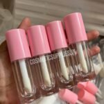 6ml doe wand lip gloss tube pink cap
