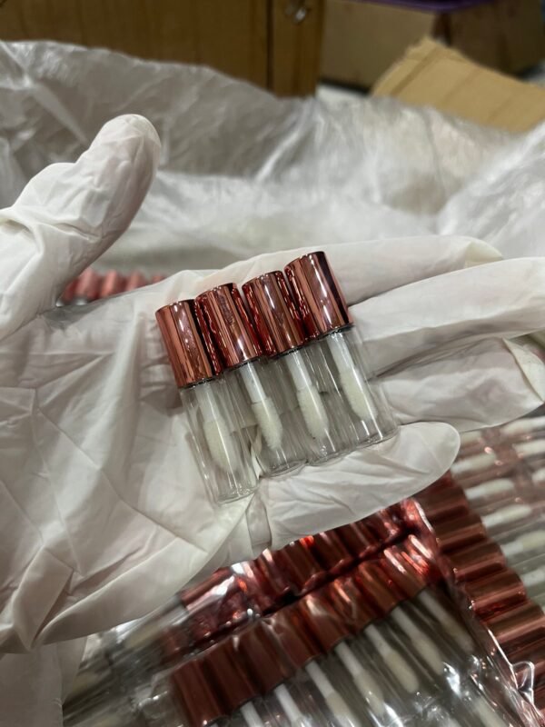 Rose Gold Micro Mini Lipgloss Tubes