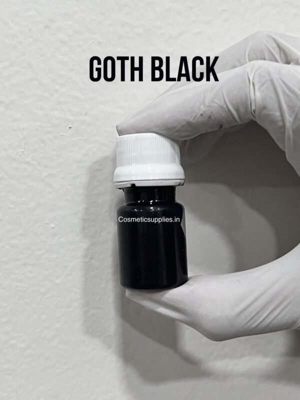 Goth Black creamy liquid pigment, lip-safe oil-soluble cosmetic pigment