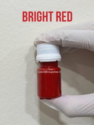 Bright Red creamy liquid pigment for lip gloss, lipstick, lip stains, lip oils and lip & cheek tints. Lip-safe and oil-soluble