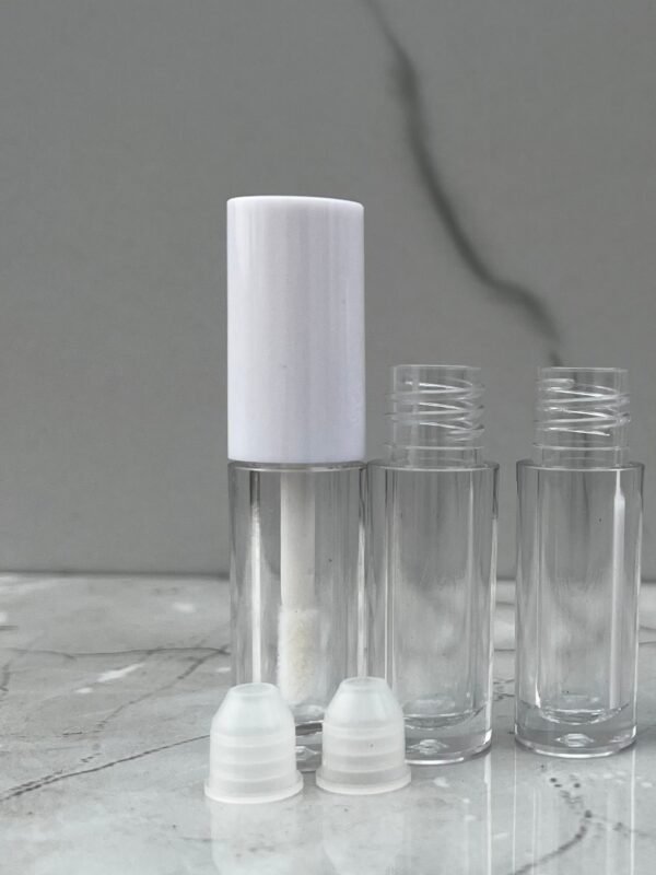 White Cap Micro Mini Lipgloss Tube