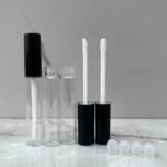 PET Black Cap Lip Gloss Tube