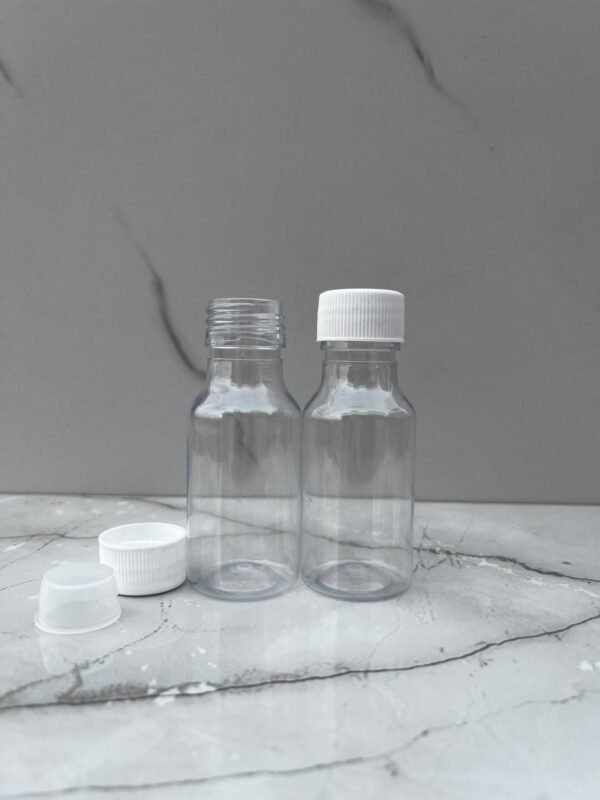 50ml Empty PET Bottle with Inner Lid  Leak-Resistant, Refillable & Multipurpose